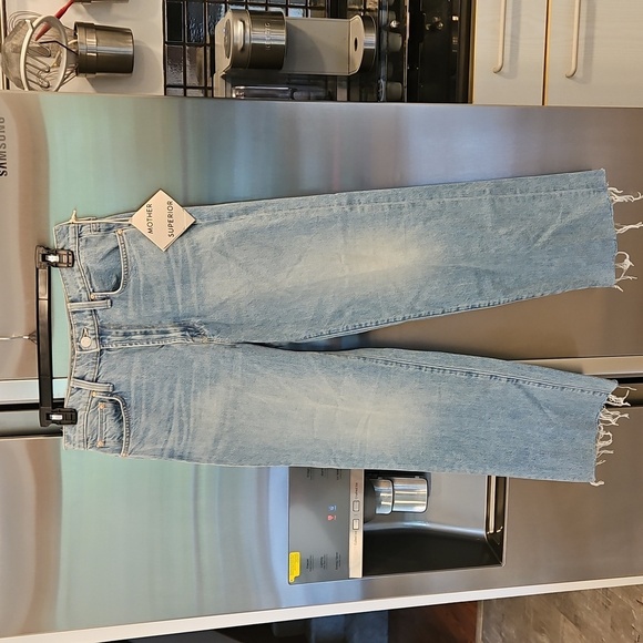 💕MOTHER SUPERIOR💕 The Rambler Zip Ankle Fray Jeans ~ I'm With the Band 29 NWT - Picture 12 of 16